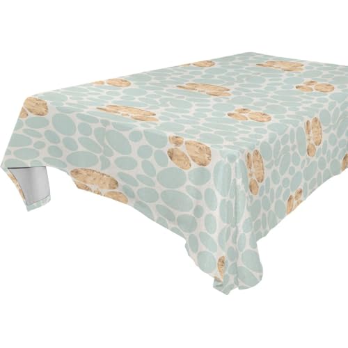 Tischdecke mit blau-goldenen Punkten, abwischbar, für Küche und Esszimmer, Geburtstag, 1,8 m - 2,4 m, waschbar, Party-Klapptischdecke, 1 Stück, Größe 137 x 183 cm Tischdecke mit blau-goldenen Punkten, abwischbar, für Küche und Esszimmer, Geburtstag, 1,8 m - 2,4 m, waschbar, Party-Klapptischdecke, 1 Stück, Größe 137 x 183 cm von famyily