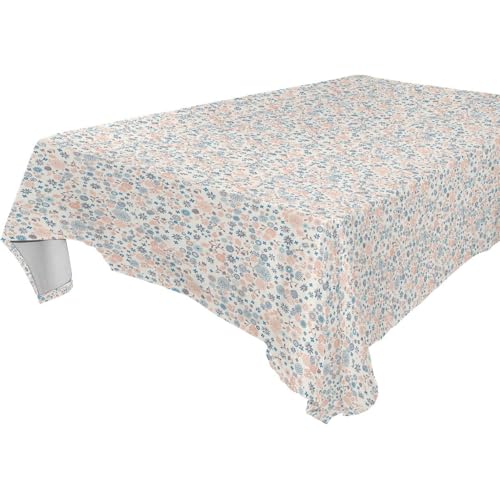 Tischdecke mit buntem Blumenmuster, abwischbar für Küche und Esszimmer, Halloween, 1,8 m - 2,4 m, dekorative Party-Tischdecke, 1 Stück, Größe 137 x 183 cm von famyily