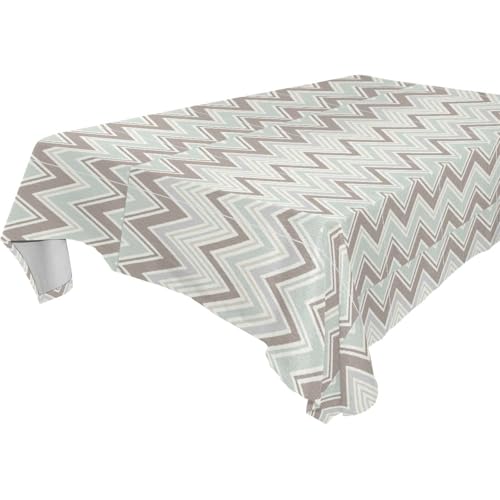 Tischdecke mit buntem Design, geometrische Streifen, abwaschbar, für Küche und Esszimmer, Buffet, Abendessen, 1,8 m - 2,4 m, knitterfrei, Herbstdekoration, transparente Abdeckung für Tisch, 1 Stück Tischdecke mit buntem Design, geometrische Streifen, abwaschbar, für Küche und Esszimmer, Buffet, Abendessen, 1,8 m - 2,4 m, knitterfrei, Herbstdekoration, transparente Abdeckung für Tisch, 1 Stück von famyily