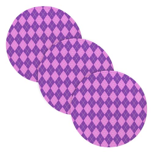 Topfuntersetzer mit hoher Hitze für heiße Gerichte, 38,1 cm, Baumwollgarn, Topflappen-Set, Halter für Instant-Topf, Bauernhaus, Küche, Dekoration, Pfirsich und violettes Schachbrett, 3 Stück Topfuntersetzer mit hoher Hitze für heiße Gerichte, 38,1 cm, Baumwollgarn, Topflappen-Set, Halter für Instant-Topf, Bauernhaus, Küche, Dekoration, Pfirsich und violettes Schachbrett, 3 Stück von famyily