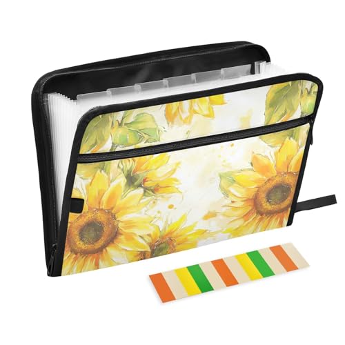 Ukraine Sonnenblumen-Dokumentenmappe, erweiterbar, A4-Format, Papierordner mit Reißverschluss, Akkordean-Organizer, Ordner, legale Größe für Mediziner, Militär Ukraine Sonnenblumen-Dokumentenmappe, erweiterbar, A4-Format, Papierordner mit Reißverschluss, Akkordean-Organizer, Ordner, legale Größe für Mediziner, Militär von famyily