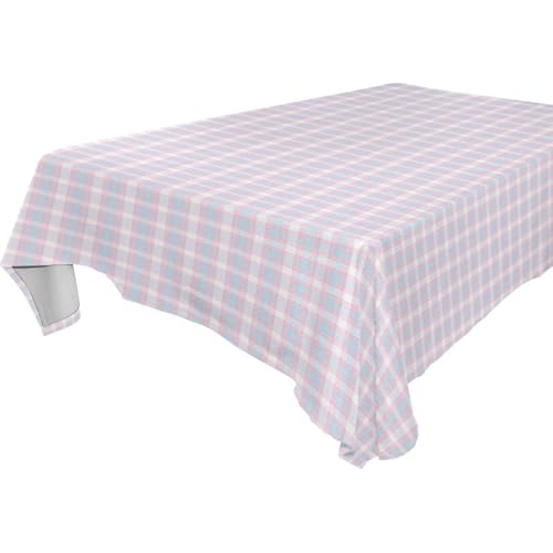 Wasserfeste Tischdecke mit Schachbrettmuster, abwischbar, für Küche und Esszimmer, Teetisch, 1,8 m - 2,4 m, passende Herbstdekoration, weiße Tischdecke, 1 Stück, Größe 137 x 183 cm, Puderblau Wasserfeste Tischdecke mit Schachbrettmuster, abwischbar, für Küche und Esszimmer, Teetisch, 1,8 m - 2,4 m, passende Herbstdekoration, weiße Tischdecke, 1 Stück, Größe 137 x 183 cm, Puderblau von famyily