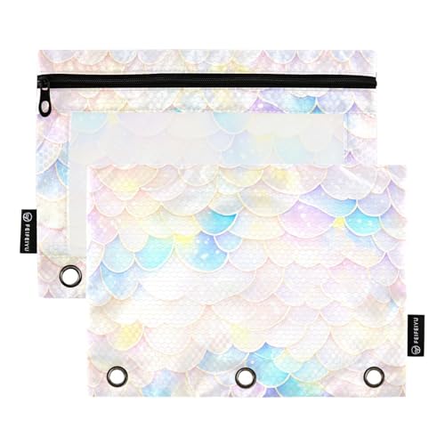 Weiße Fischschuppen-Ringbuchtaschen mit 3 Löchern, zur Aufbewahrung von Ringbüchern, wasserdicht, für Untersuchungsbedarf Weiße Fischschuppen-Ringbuchtaschen mit 3 Löchern, zur Aufbewahrung von Ringbüchern, wasserdicht, für Untersuchungsbedarf von famyily