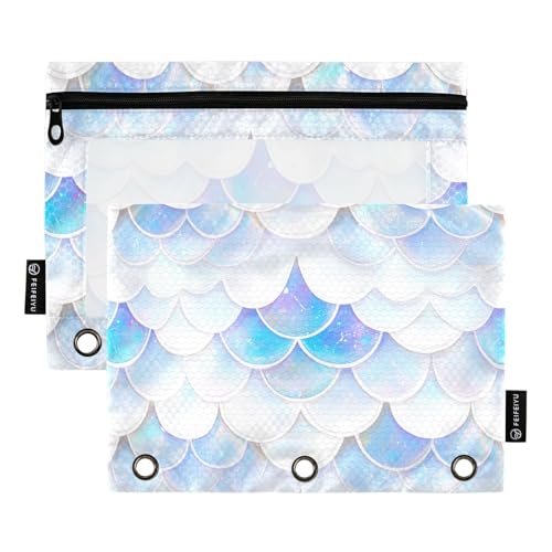 Weiße Fischschuppen-Schimmernde Bindertaschen, Ordner, 3 Ringe für 3-Loch-Bindertaschen mit 3 Ringen, für Kinder, Zuhause, Reisen, Karten, Aufbewahrungsbehälter Weiße Fischschuppen-Schimmernde Bindertaschen, Ordner, 3 Ringe für 3-Loch-Bindertaschen mit 3 Ringen, für Kinder, Zuhause, Reisen, Karten, Aufbewahrungsbehälter von famyily