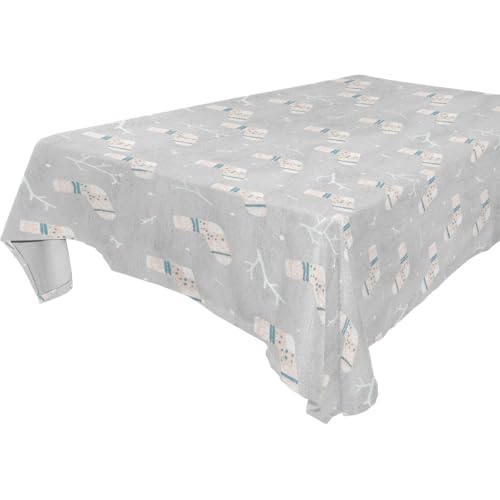 Weiße Weihnachtssocken, Fußball-Tischdecke, abwischbar, für Küche und Esszimmer, Grillen, 1,8 m - 2,4 m, staubdicht, Party, Schwarz, 1 Stück, Größe 137 x 183 cm Weiße Weihnachtssocken, Fußball-Tischdecke, abwischbar, für Küche und Esszimmer, Grillen, 1,8 m - 2,4 m, staubdicht, Party, Schwarz, 1 Stück, Größe 137 x 183 cm von famyily