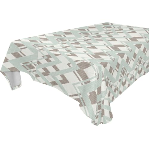 famyily Bunte, schlichte, lässige Tischdecke, geometrisches Design, rechteckig, abwischbar, für Küche und Esszimmer, Innenbereich, 1,8 m - 2,4 m dick, Bankett, Küchentisch, 1 Stück, Größe 137 x 183 cm famyily Bunte, schlichte, lässige Tischdecke, geometrisches Design, rechteckig, abwischbar, für Küche und Esszimmer, Innenbereich, 1,8 m - 2,4 m dick, Bankett, Küchentisch, 1 Stück, Größe 137 x 183 cm von famyily