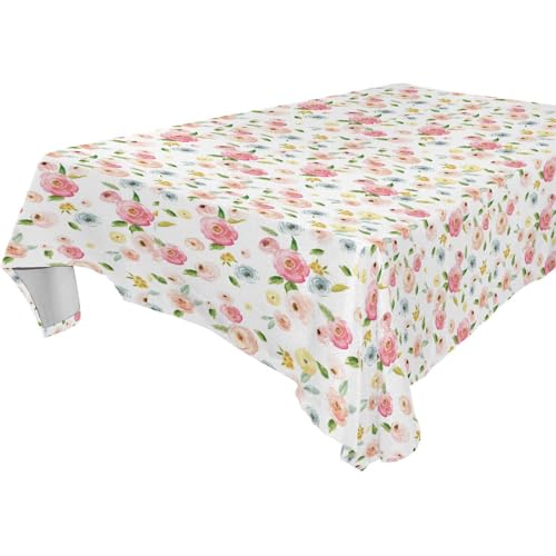 famyily Bunte Tischdecke mit Vintage-Blumenmuster, abwaschbar, für Küche und Esszimmer, Halloween, 1,8 m - 2,4 m, waschbar, Buffet, Abendessen, Couchtisch, 1 Stück, Größe 137 x 183 cm famyily Bunte Tischdecke mit Vintage-Blumenmuster, abwaschbar, für Küche und Esszimmer, Halloween, 1,8 m - 2,4 m, waschbar, Buffet, Abendessen, Couchtisch, 1 Stück, Größe 137 x 183 cm von famyily