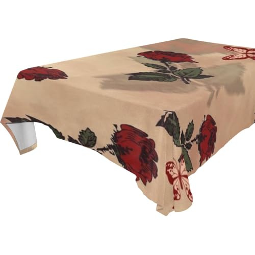famyily Kleine quadratische Tischdecke im Vintage-Stil, abwischbar, für Küche und Esszimmer, Grillen, 1,8 m - 2,4 m, waschbar, Halloween-Tischdecke, 1 Stück, Größe 137 x 183 cm famyily Kleine quadratische Tischdecke im Vintage-Stil, abwischbar, für Küche und Esszimmer, Grillen, 1,8 m - 2,4 m, waschbar, Halloween-Tischdecke, 1 Stück, Größe 137 x 183 cm von famyily