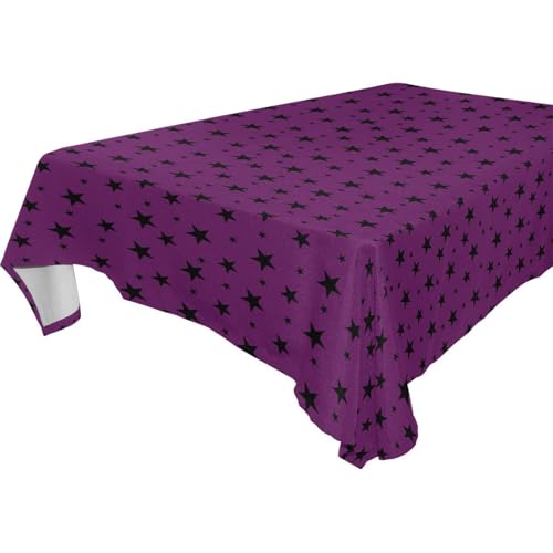 famyily Picknick-Tischdecke, abwischbar, für Küche und Esszimmer, Bankett, 1,8 m - 2,4 m, knitterfrei, Buffet, Abendessen, Couchtisch, 1 Stück, Größe 137 x 183 cm, Schwarz / Lila famyily Picknick-Tischdecke, abwischbar, für Küche und Esszimmer, Bankett, 1,8 m - 2,4 m, knitterfrei, Buffet, Abendessen, Couchtisch, 1 Stück, Größe 137 x 183 cm, Schwarz / Lila von famyily