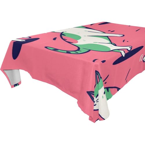 famyily Picknick-Tischdecke mit niedlichem Cartoon-Kätzchen, abwischbar für Küche und Esszimmer, Halloween, 1,8 m - 2,4 m, staubdicht, Party-Tischdecke, pfirsichfarben, 1 Stück, Größe 137 x 183 cm famyily Picknick-Tischdecke mit niedlichem Cartoon-Kätzchen, abwischbar für Küche und Esszimmer, Halloween, 1,8 m - 2,4 m, staubdicht, Party-Tischdecke, pfirsichfarben, 1 Stück, Größe 137 x 183 cm von famyily