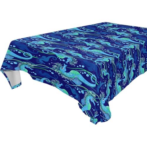 famyily Seepferdchen-Tischdecke, abwischbar, für Küche und Esszimmer, Innenbereich, auslaufsicher, für den Innenbereich, 1,8 m - 2,4 m, transparent, 1 Stück, Größe 137 x 183 cm famyily Seepferdchen-Tischdecke, abwischbar, für Küche und Esszimmer, Innenbereich, auslaufsicher, für den Innenbereich, 1,8 m - 2,4 m, transparent, 1 Stück, Größe 137 x 183 cm von famyily