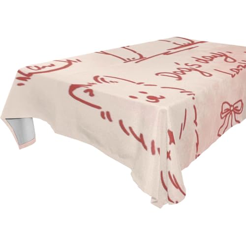 famyily Tischdecke, Motiv: niedliches Pfirsich-Kätzchenland, abwischbar, für Küche und Esszimmer, Innenbereich, 1,8 m - 2,4 m, robust, für Hochzeit, Esszimmer, 1 Stück, Größe 137 x 183 cm famyily Tischdecke, Motiv: niedliches Pfirsich-Kätzchenland, abwischbar, für Küche und Esszimmer, Innenbereich, 1,8 m - 2,4 m, robust, für Hochzeit, Esszimmer, 1 Stück, Größe 137 x 183 cm von famyily