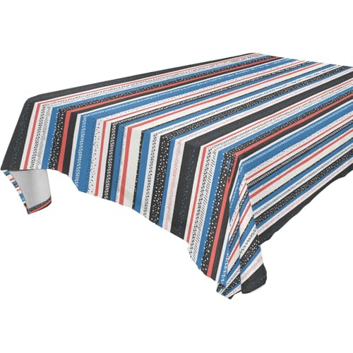 famyily Tischdecke, geometrisch, bunt, abwaschbar, für Küche und Esszimmer, Grillen, 1,8 m - 2,4 m, stabile Hochzeitstischdecke, 1 Stück, Größe 137 x 183 cm famyily Tischdecke, geometrisch, bunt, abwaschbar, für Küche und Esszimmer, Grillen, 1,8 m - 2,4 m, stabile Hochzeitstischdecke, 1 Stück, Größe 137 x 183 cm von famyily