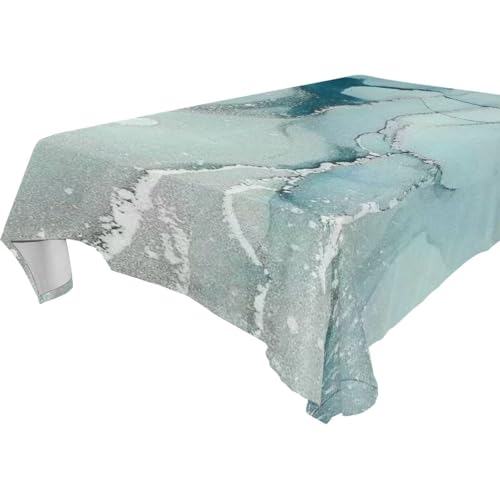 famyily Tischdecke mit Marmorstruktur, abwischbar, für Küche und Esszimmer, Picknick, 1,8 m - 2,4 m, auslaufsicher, für den Außenbereich, 1 Stück, Größe 137 x 183 cm, Blau / goldfarben famyily Tischdecke mit Marmorstruktur, abwischbar, für Küche und Esszimmer, Picknick, 1,8 m - 2,4 m, auslaufsicher, für den Außenbereich, 1 Stück, Größe 137 x 183 cm, Blau / goldfarben von famyily