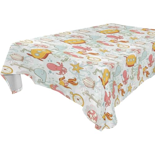 famyily Tischdecke mit Meerestieren, abwischbar für Küche und Esszimmer, 1,8 m - 2,4 m dick, Halloween-Picknick-Tischdecke, 1 Stück, Größe 137 x 183 cm famyily Tischdecke mit Meerestieren, abwischbar für Küche und Esszimmer, 1,8 m - 2,4 m dick, Halloween-Picknick-Tischdecke, 1 Stück, Größe 137 x 183 cm von famyily