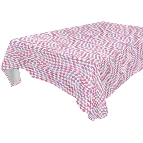 famyily Tischdecke mit gedrehtem Schachbrettmuster, staubblau, abwischbar, für Küche und Esszimmer, Innenbereich, 1,8 m - 2,4 m, knitterfrei, Halloween-Küchentischdecke, 1 Stück, Größe 137 x 183 cm famyily Tischdecke mit gedrehtem Schachbrettmuster, staubblau, abwischbar, für Küche und Esszimmer, Innenbereich, 1,8 m - 2,4 m, knitterfrei, Halloween-Küchentischdecke, 1 Stück, Größe 137 x 183 cm von famyily