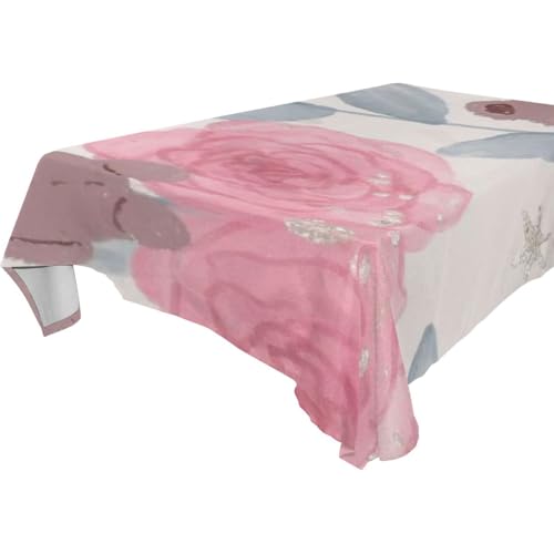 famyily Tischdecke mit süßem braunem Bär, Pfirsichrose, abwaschbar, für Küche und Esszimmer, Grill, 1,8 m - 2,4 m, Anti-Schrumpfung, für den Innenbereich, 1 Stück, Größe 137 x 183 cm famyily Tischdecke mit süßem braunem Bär, Pfirsichrose, abwaschbar, für Küche und Esszimmer, Grill, 1,8 m - 2,4 m, Anti-Schrumpfung, für den Innenbereich, 1 Stück, Größe 137 x 183 cm von famyily