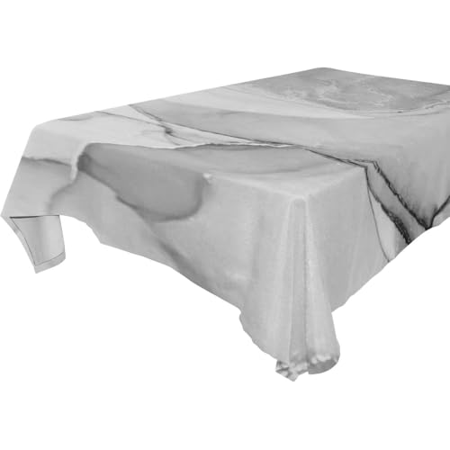 famyily Wunderschöne graue und weiße Marmor-Textur, abwaschbar, für Küche und Esszimmer, Cafés, 1,8 m - 2,4 m, lichtecht, Danksagungs-Tischdecke, 1 Stück, Größe 137 x 183 cm famyily Wunderschöne graue und weiße Marmor-Textur, abwaschbar, für Küche und Esszimmer, Cafés, 1,8 m - 2,4 m, lichtecht, Danksagungs-Tischdecke, 1 Stück, Größe 137 x 183 cm von famyily