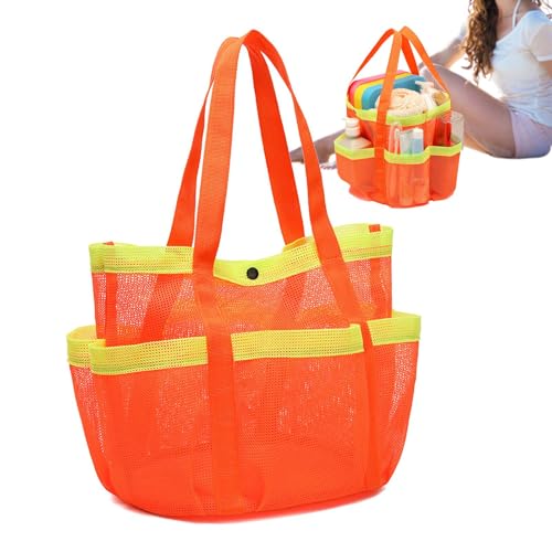 Dusch-Caddy aus Netzstoff, große Kapazität, Duschtasche für Studentenwohnheim, Badezimmer, Fitnessstudio, Reisen, schnell trocknender Dusch-Toiletry Organizer von fanelod