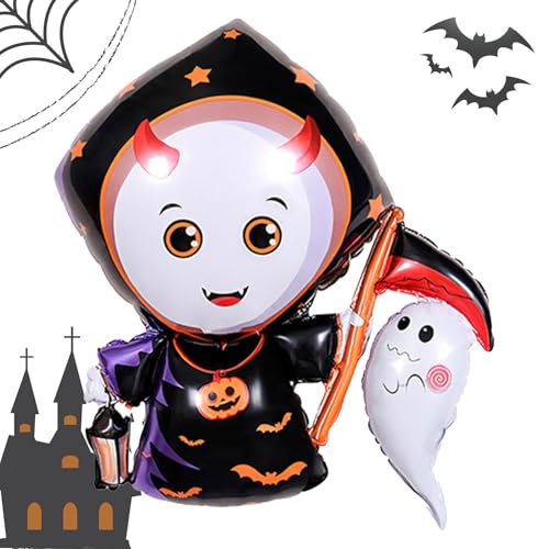 Halloween-Geister-Luftballons, Halloween-Ballons für Halloween-Party-Dekorationen, Halloween-Dekor, Kürbis-Fledermäuse, Aluminiumfolienballons, Halloween-Motto-Party-Ballons für Halloween-Party Halloween-Geister-Luftballons, Halloween-Ballons für Halloween-Party-Dekorationen, Halloween-Dekor, Kürbis-Fledermäuse, Aluminiumfolienballons, Halloween-Motto-Party-Ballons für Halloween-Party von fanelod