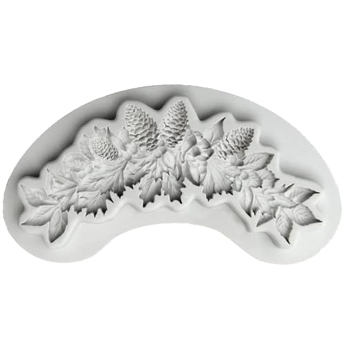 Kuchen-Fondant-Silikonform | Silikon-Fondant-Form zum Gießen von Kuchenverzierung, leicht zu lösen, Weihnachts-Silikon-Fondantform für handgefertigte Kuchendekoration von fanelod