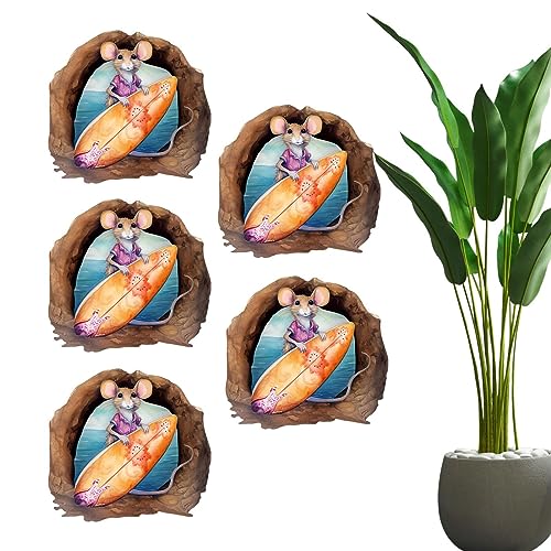 Mausloch Wandaufkleber | Home Decor Aufkleber, Maus Wanddekor | Wasserdichter Eckaufkleber Surfbrettmuster Maus Wanddekoration für Kinderzimmer Mausloch Wandaufkleber | Home Decor Aufkleber, Maus Wanddekor | Wasserdichter Eckaufkleber Surfbrettmuster Maus Wanddekoration für Kinderzimmer von fanelod