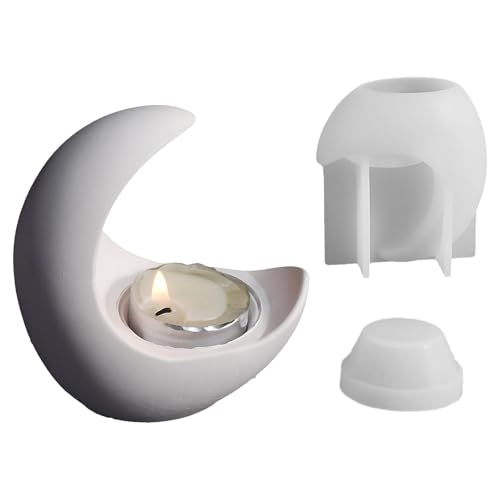 Mond-Kerzenhalter-Silikonform – Teelichthalter-Form, Schmuckhalter, Epoxidformen, Kerzenhalter, Form für Epoxidharz, Gips, Beton Mond-Kerzenhalter-Silikonform – Teelichthalter-Form, Schmuckhalter, Epoxidformen, Kerzenhalter, Form für Epoxidharz, Gips, Beton von fanelod