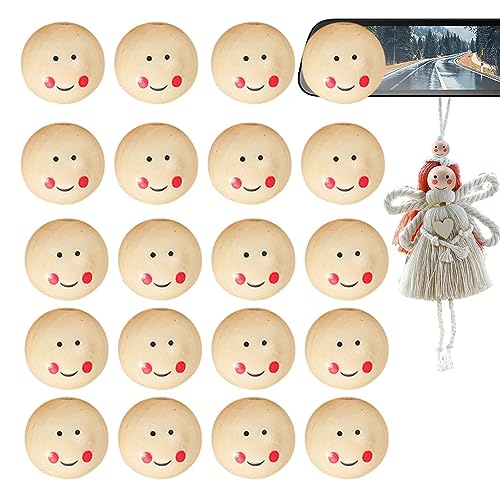 Runde Smiley-Perlen, Holzperlen, lächelndes Gesicht, natürliche Perlen, runde Holzperlen, Holzperlen mit lächelndem Gesicht, Holzperlen, Holzfarbe, niedliche Holzperlen mit Gesichtern für Zuhause Runde Smiley-Perlen, Holzperlen, lächelndes Gesicht, natürliche Perlen, runde Holzperlen, Holzperlen mit lächelndem Gesicht, Holzperlen, Holzfarbe, niedliche Holzperlen mit Gesichtern für Zuhause von fanelod