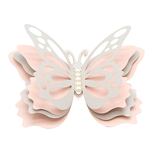 Schmetterling Wandaufkleber - Abnehmbare Schmetterling Abziehbilder mit Perlen für Hochzeit | Wanddekoration für Babyparty, Thema, Kinderzimmer von fanelod