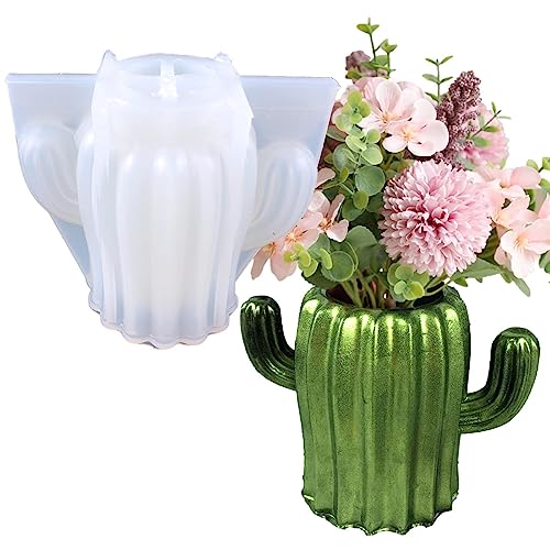 Silikonformen für Epoxidharz, Kaktusform, Gießformen für Blumen, Silikonform für Epoxidharz, Heimdekoration, Basteln, Blumentopf-Gussformen von fanelod