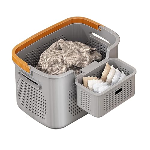 Wäschekorb-Organizer, großer Wäschekorb, Griff für schmutzige Kleidung, Haushaltskorb, Raum, freistehende Aufbewahrungskörbe, schmutzige Kleidung, Korb für Puppen, Handtücher, Unterwäsche Wäschekorb-Organizer, großer Wäschekorb, Griff für schmutzige Kleidung, Haushaltskorb, Raum, freistehende Aufbewahrungskörbe, schmutzige Kleidung, Korb für Puppen, Handtücher, Unterwäsche von fanelod
