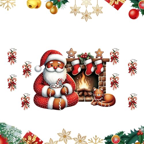 Weihnachtstassenaufkleber - Dekorative Weihnachtsbrillenaufkleber | Weihnachtsaufkleber für Glasbecher | Weihnachtsabziehbilder | wasserdichte Weihnachtsglasaufkleber für Tassen, Abziehbilder Weihnachtstassenaufkleber - Dekorative Weihnachtsbrillenaufkleber | Weihnachtsaufkleber für Glasbecher | Weihnachtsabziehbilder | wasserdichte Weihnachtsglasaufkleber für Tassen, Abziehbilder von fanelod