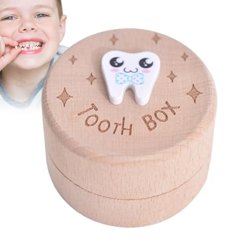 Zahnbox aus Holz, für Kinder, Zahntruhe, Zahnaufbewahrungsbox, Zahnhalter, Aufbewahrungsbox für Kinder, , Schatzbehälter und Erinnerungsbox für Mädchen und Zahnbox aus Holz, für Kinder, Zahntruhe, Zahnaufbewahrungsbox, Zahnhalter, Aufbewahrungsbox für Kinder, , Schatzbehälter und Erinnerungsbox für Mädchen und von fanelod