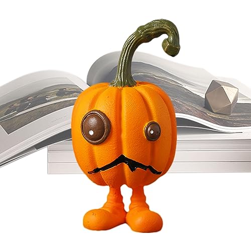 fanelod Ausdrucksstarker Kürbis – Kunstharz-Kürbis-Statuen, lustige, dekorative Halloween-Kürbis-Skulptur, Ornament für Tischdekoration, Regal fanelod Ausdrucksstarker Kürbis – Kunstharz-Kürbis-Statuen, lustige, dekorative Halloween-Kürbis-Skulptur, Ornament für Tischdekoration, Regal von fanelod