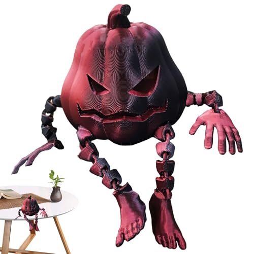 fanelod Halloween-Kürbis-Mann-Statue, bedruckte Figur, Kürbismann, Tischdekoration, Herbstregal, Tischdekoration, Kürbis, Herbst-Mittelstücke für Halloween-Party, Gastgeschenke, Esstisch fanelod Halloween-Kürbis-Mann-Statue, bedruckte Figur, Kürbismann, Tischdekoration, Herbstregal, Tischdekoration, Kürbis, Herbst-Mittelstücke für Halloween-Party, Gastgeschenke, Esstisch von fanelod
