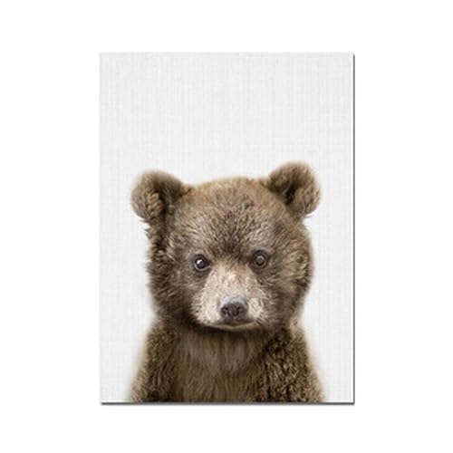 fanelod Wandkunst für Kinderzimmer, Wandkunst, Malerei, Tierbilder, niedliche Kunstdrucke für Kinderzimmer, Wohnzimmer, Schlafzimmer, Wandkunst, Tiermalerei, Heimdekoration von fanelod