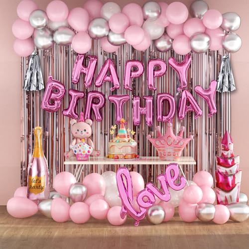 Deko geburtstag, Geburtstagsdeko Mädchen, Geburtstagsdeko Frauen, Deko Geburtstag Frau, Happy Birthday Girlande von fannos