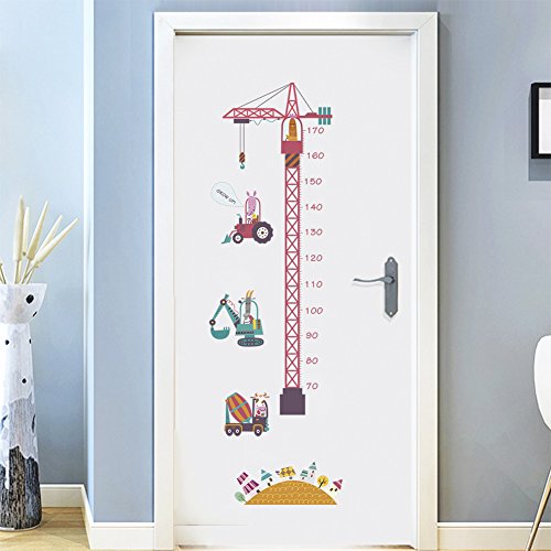fanquare Höhendiagramm mit Bauwagen Kran Tiere Wandtattoo für Kinder dekorative abnehmbare DIY Vinyl Wandaufkleber mit 70-170cm Lineal Kinderzimmer, Kinderzimmer, Spielzimmer Wandbild fanquare Höhendiagramm mit Bauwagen Kran Tiere Wandtattoo für Kinder dekorative abnehmbare DIY Vinyl Wandaufkleber mit 70-170cm Lineal Kinderzimmer, Kinderzimmer, Spielzimmer Wandbild von fanquare