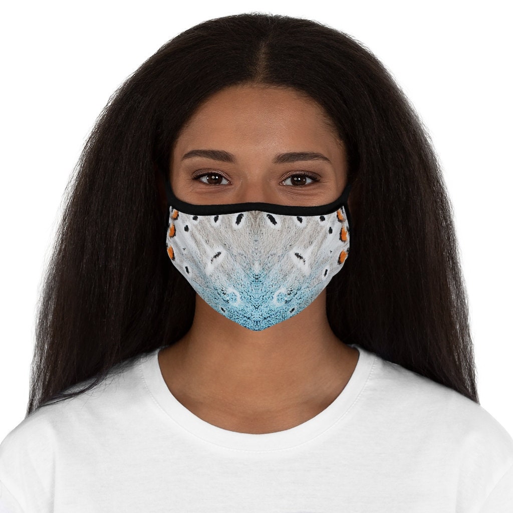 Blue Butterfly Face Mask, Mask For Nature Lovers, Elegant Face von fashionplusIQ