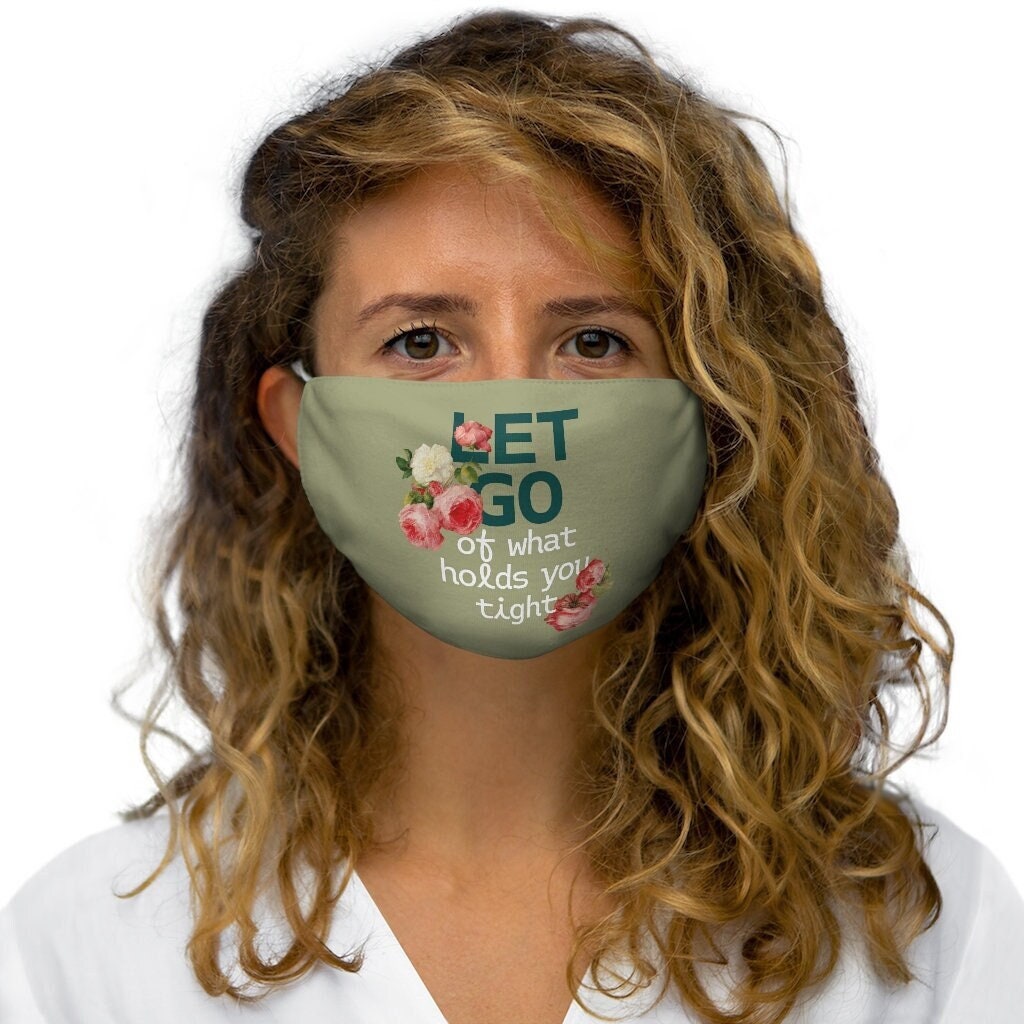 Motivation Face Mask, Let Go Roses Mask Motivation Face Mask, Let Go Roses Mask von fashionplusIQ