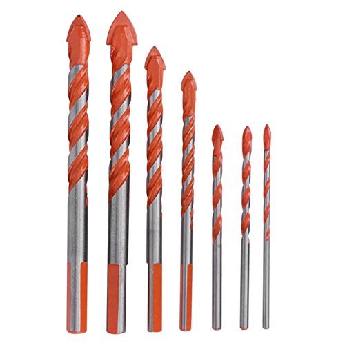 7 Stücke Dreieck Bohrer Set,Fliesenbohrer Glasbohrer Set Triangel Legierung Bohrer Set Dreieckiger Griff Bohrer Stanzbohrer Set für Fliesen Beton Glas Holz,3/4/5/6/8/10/12mm,Orange 7 Stücke Dreieck Bohrer Set,Fliesenbohrer Glasbohrer Set Triangel Legierung Bohrer Set Dreieckiger Griff Bohrer Stanzbohrer Set für Fliesen Beton Glas Holz,3/4/5/6/8/10/12mm,Orange von fasient1