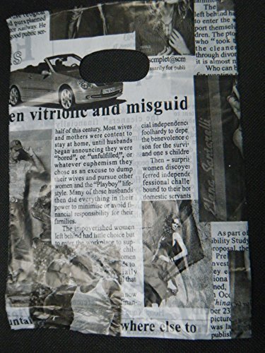 40+ Qualität Mode Nachrichten Papier Zeitschriften Aufdruck Plastik Tragetaschen 3 größen: für shops, märkte, party geschenk beutel von Fett-Catz-Kopie-catz - Zeitung Taschen 18cmx13cm von fat-catz-copy-catz