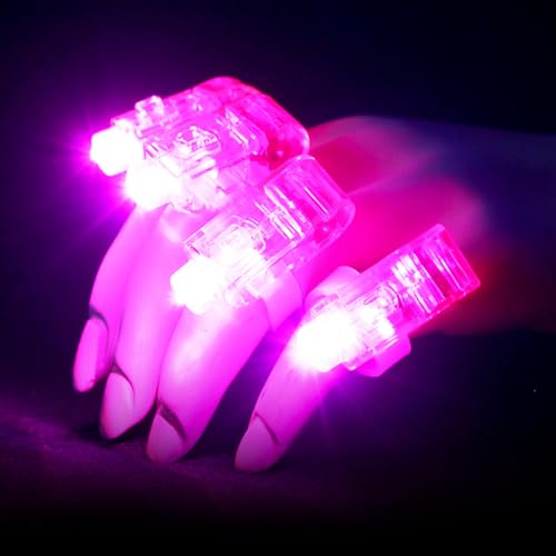 Fat-catz-copy-catz 4 x LED-Rave-Party-Fingerlichter, rosa Farbe, beleuchtetes Spielzeug für Kinder und Erwachsene von fat-catz-copy-catz