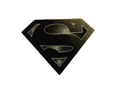 Klein Schwarz Superman Logo weich zum aufbügeln wärmetransfer kleidung aufnäher von fat-catz-copy-catz von fat-catz-copy-catz
