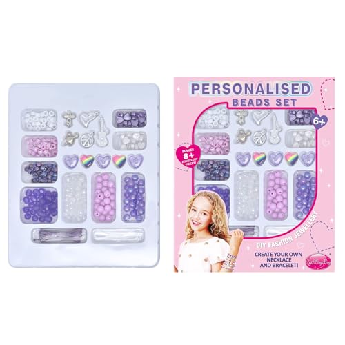 fayarrd Armband Bastelset | Mädchen Armband Perlen Schmuck Set | Farbiges Schmuckzubehör Jewelry Spielzeug Für Erwachsene Kinder Teens Geburtstag Weihnachten Halloween Schule Reisen Zuhause von fayarrd