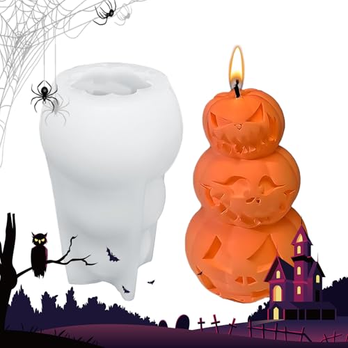 fayarrd Halloween Harzformen | Silikon Duftkerzenform | Leicht Entnehmbare Grusel Bastelform Für Epoxidharz Gips Halloween Deko Seifenherstellung Handwerksprojekte von fayarrd