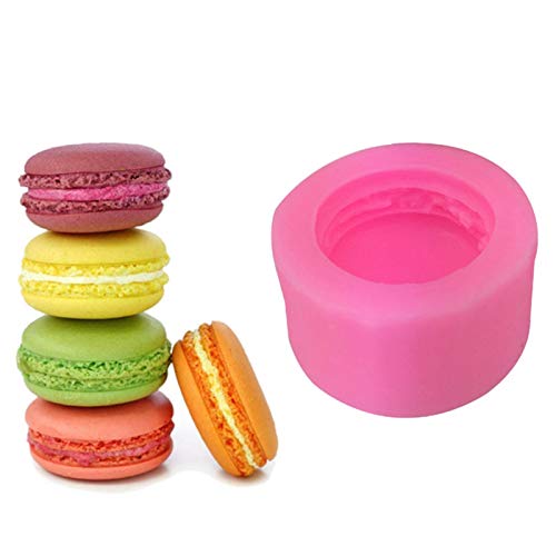 3D-Macaron-Kerzenform, handgefertigt, 3D-Silikonform, für Seife, Kerzen, Fondant, Kuchen, Schokolade, Kuchendekoration, Seifenherstellung. von woyufen