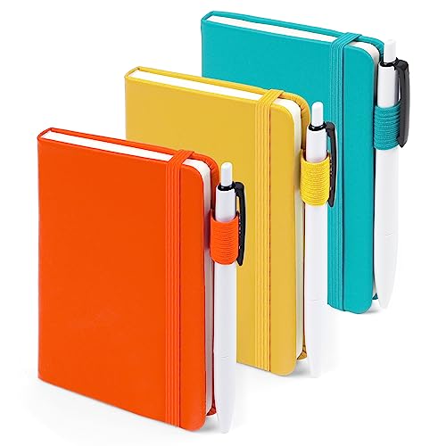 feela Notizbuch A6, 3 Stück Notizbücher Set, Journale Buch Bulk mit 3 Gelstiften schwarz, 80 GSM, 112 Seiten, 8,89x13,97cm, Mini Notizblock Set geeignet für Büro und Schule, Notizheft mit 3 Farben feela Notizbuch A6, 3 Stück Notizbücher Set, Journale Buch Bulk mit 3 Gelstiften schwarz, 80 GSM, 112 Seiten, 8,89x13,97cm, Mini Notizblock Set geeignet für Büro und Schule, Notizheft mit 3 Farben von feela