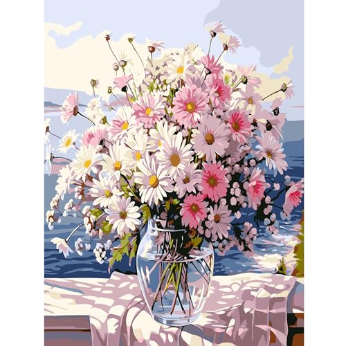 Blume Malen nach Zahlen Erwachsene, DIY Handgemalt Ölgemälde Kit für Anfänger, Malen nach Zahlen Leinwand, Pinseln und Acrylfarbe für Home Wanddekoration 30x40cm Blume Malen nach Zahlen Erwachsene, DIY Handgemalt Ölgemälde Kit für Anfänger, Malen nach Zahlen Leinwand, Pinseln und Acrylfarbe für Home Wanddekoration 30x40cm von feelive