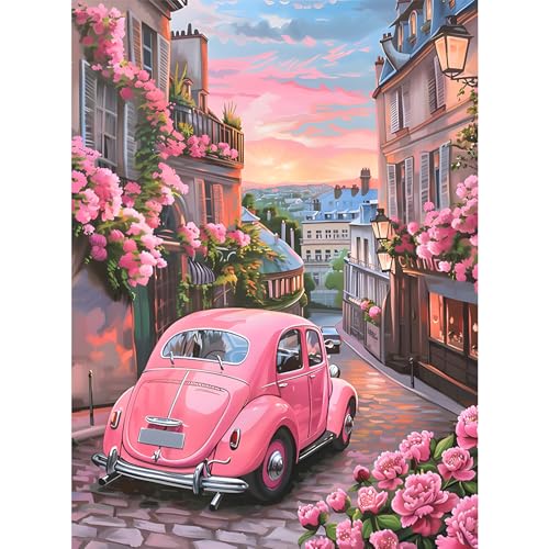 feelive Diamond Painting Kits für Erwachsene, DIY Blume Automobil Diamant Painting Bilder für, Bausätze für Diamantmalerei 5D Runde Steine Diamant Painting für Zuhause Dekor 30x40cm feelive Diamond Painting Kits für Erwachsene, DIY Blume Automobil Diamant Painting Bilder für, Bausätze für Diamantmalerei 5D Runde Steine Diamant Painting für Zuhause Dekor 30x40cm von feelive